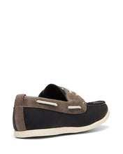 Load image into Gallery viewer, Uncut Shoes Abel Black/Grey | Men's Boat Shoe | Deck Shoe | Loafer