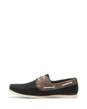 Load image into Gallery viewer, Uncut Shoes Abel Black/Grey | Men's Boat Shoe | Deck Shoe | Loafer
