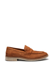 Load image into Gallery viewer, Uncut Shoes Essex Tan | Men's Penny Loafer | Suede Leather | Slip On