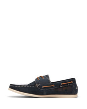 Load image into Gallery viewer, Uncut Shoes Maya Navy | Men&#39;s Boat Shoe | Deck Shoe | Lace Up | Perforated
