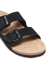 Load image into Gallery viewer, Uncut Shoes Ridley Black | Men's Leather Sandal | Slide | Slip On