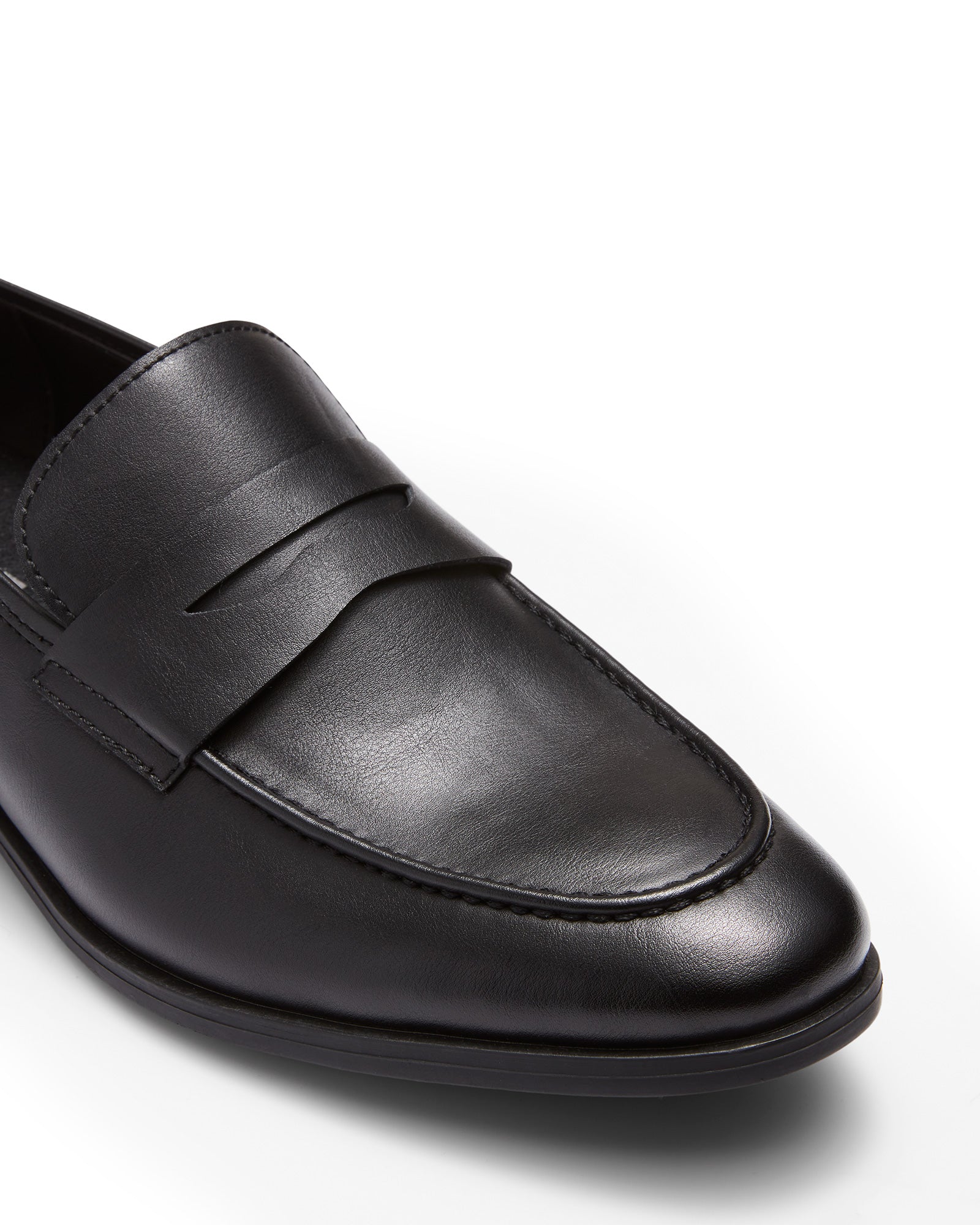 Uncut Shoes Spargo Black | Men's Loafer | Dress Shoe | Slip On | Penny