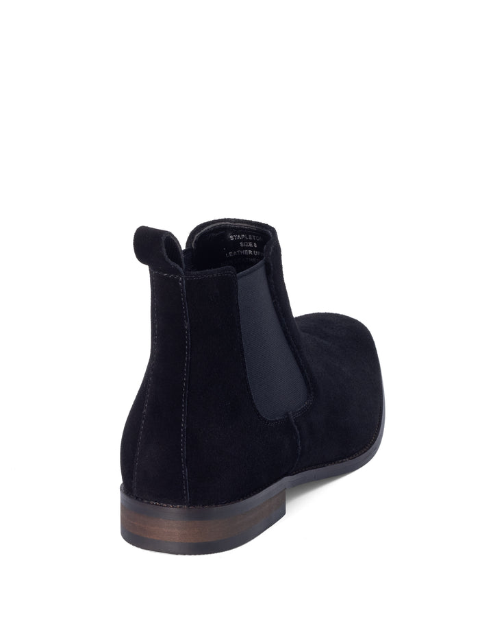 Stapleton Black Cow Suede