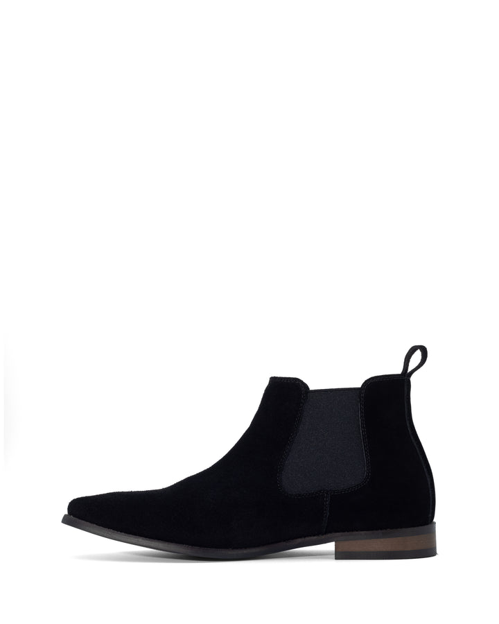 Stapleton Black Cow Suede