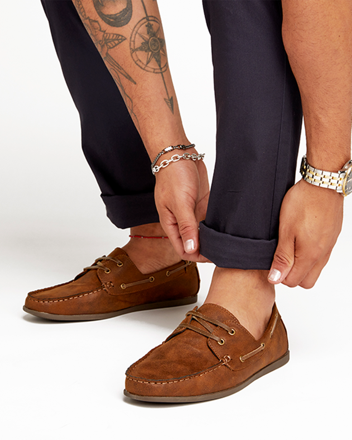 Tan boat shoes sales