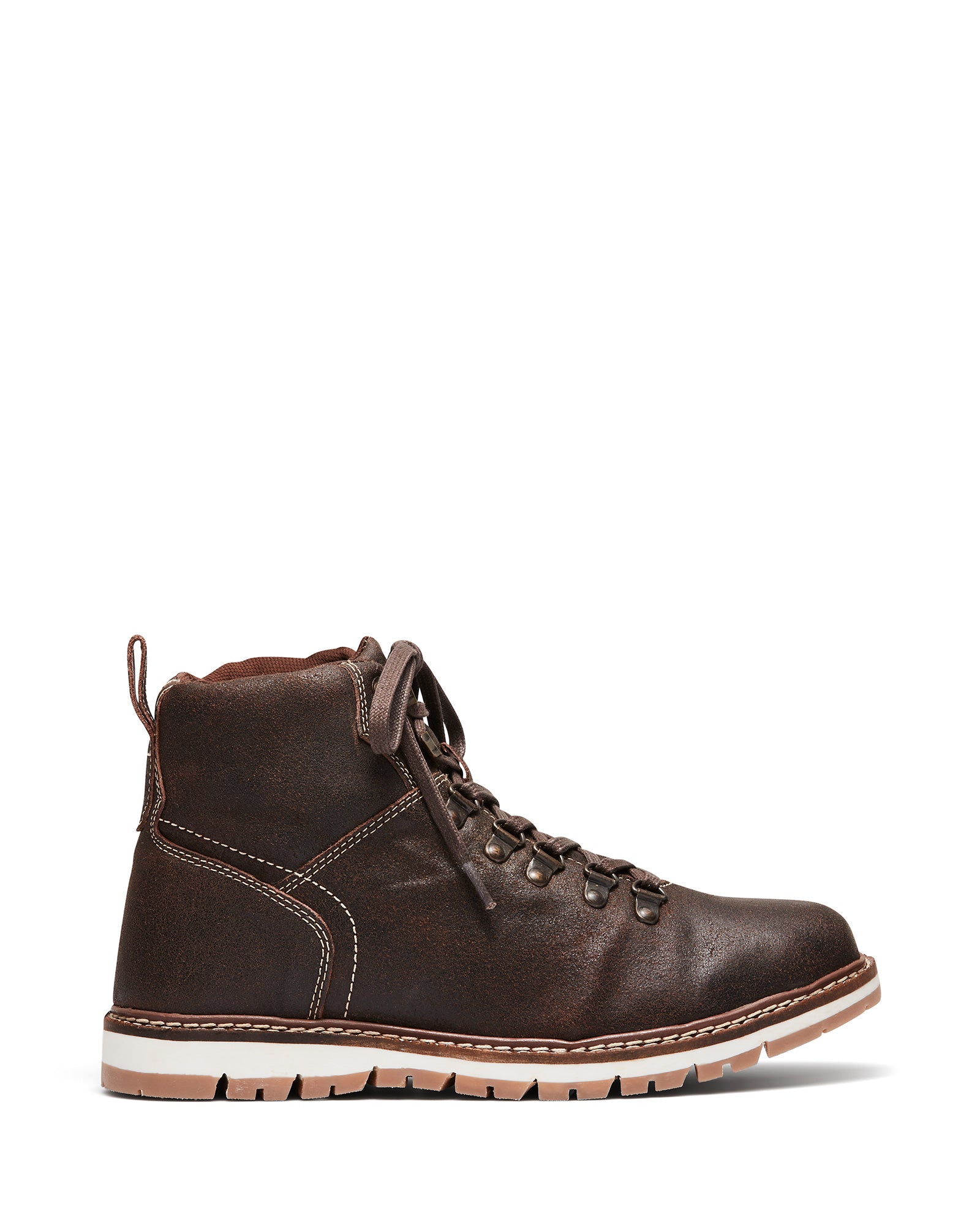 Uncut Shoes Blenheim Dark Brown | Men's Leather Boot | Combat | Lace Up