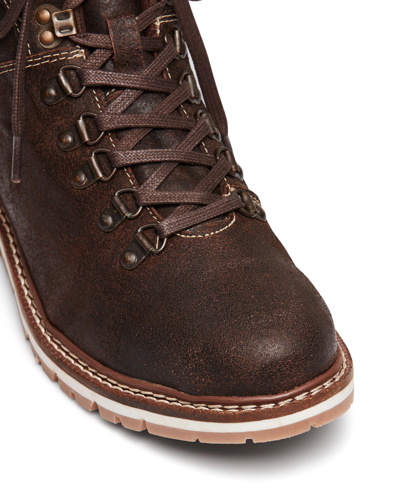 Uncut Shoes Blenheim Dark Brown | Men's Leather Boot | Combat | Lace Up