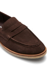 Load image into Gallery viewer, Uncut Shoes Essex Dark Brown | Men&#39;s Penny Loafer | Suede Leather | Slip On
