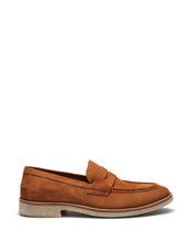 Load image into Gallery viewer, Uncut Shoes Essex Tan | Men&#39;s Penny Loafer | Suede Leather | Slip On
