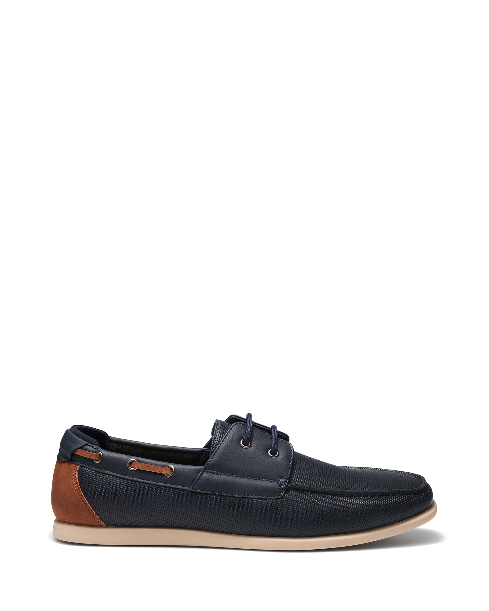 Uncut Shoes Langford Navy | Men's Boat Shoe | Loafer | Deck Shoe ...