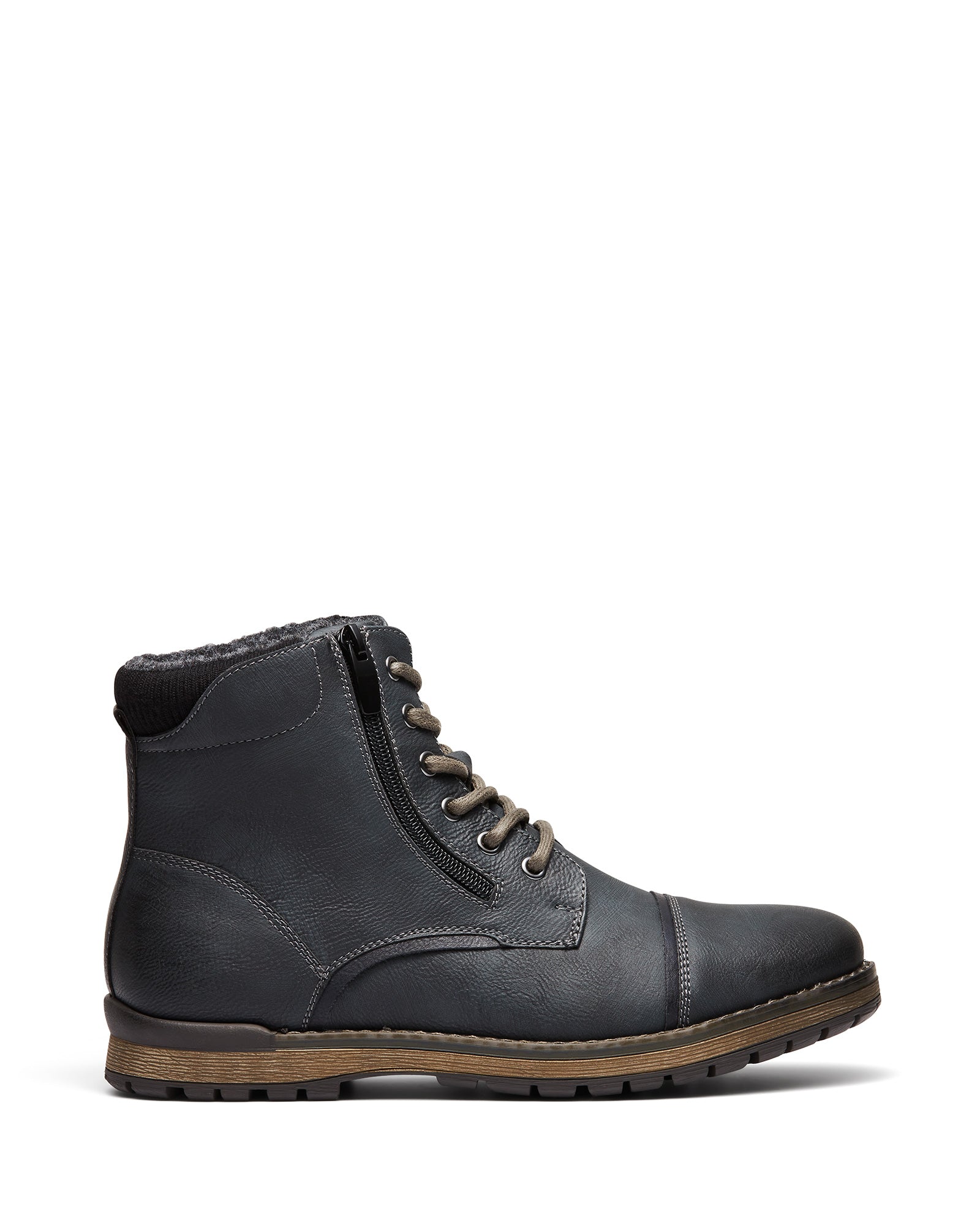 Uncut Shoes Marlboro Black | Men's Boot | Combat Boot | Lace Up