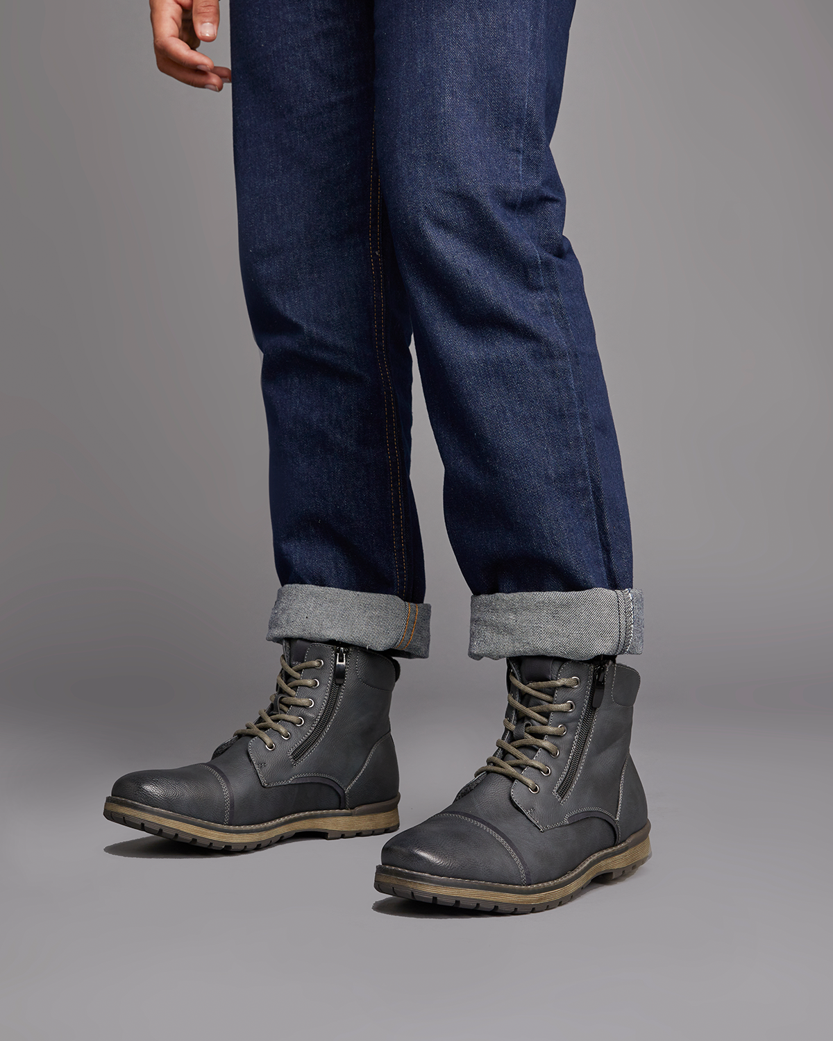 Uncut Shoes Marlboro Black | Men's Boot | Combat Boot | Lace Up