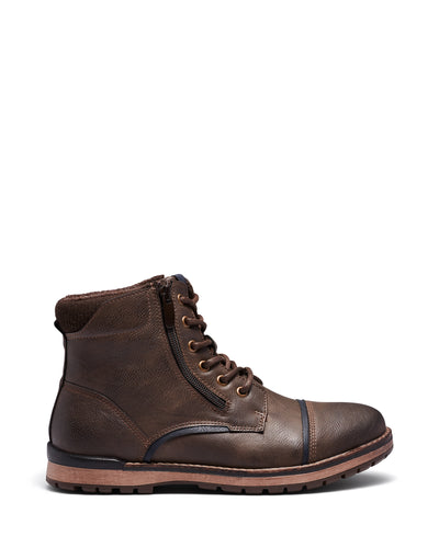 Uncut Shoes Marlboro Chocolate | Men's Boot | Combat Boot | Lace Up