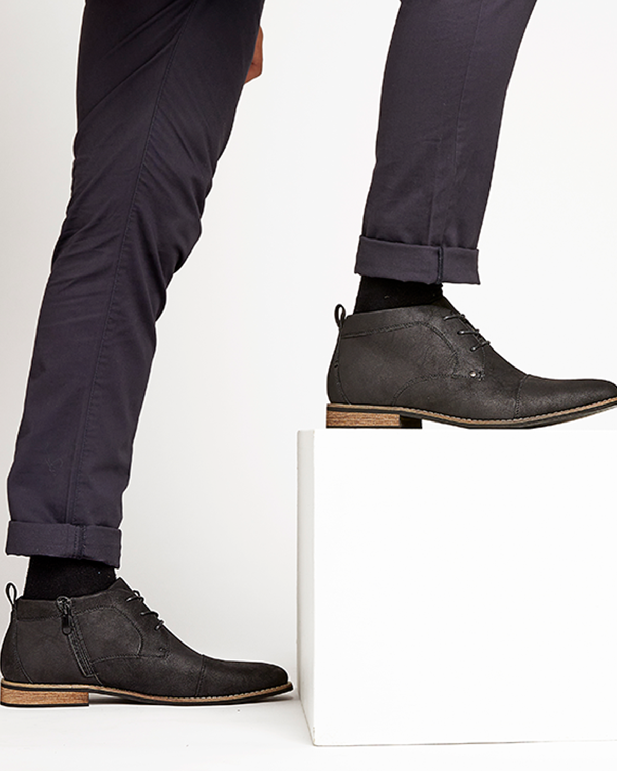 Uncut Shoes McQuillan Black | Men's Boot | Desert Boot | Lace Up