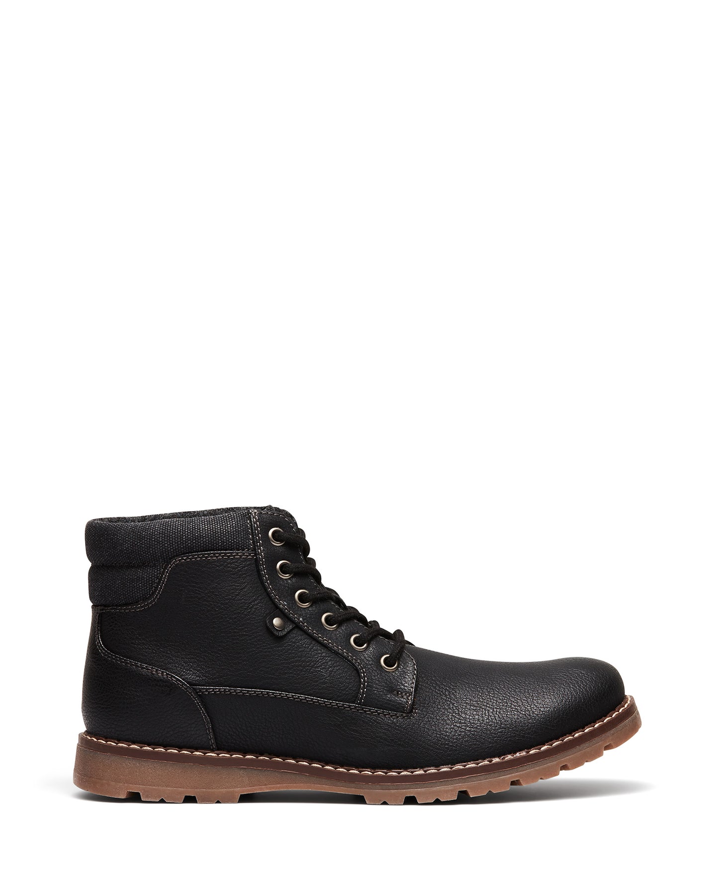 Uncut Shoes Napier Black | Men's Boot | Combat Boot | Lace Up