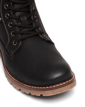 Load image into Gallery viewer, Uncut Shoes Napier Black | Men&#39;s Boot | Combat Boot | Lace Up
