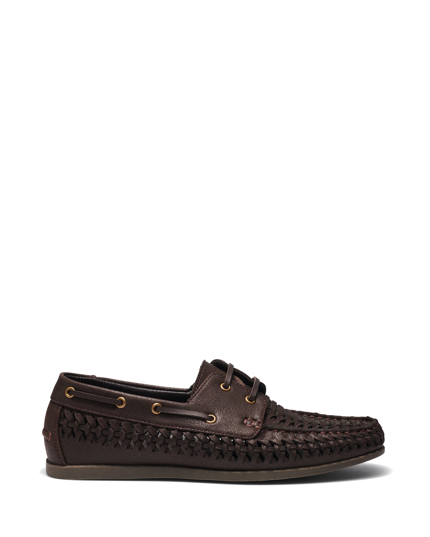 Uncut Shoes Perez Chocolate | Men's Huarache | Boat Shoe | Lace Up