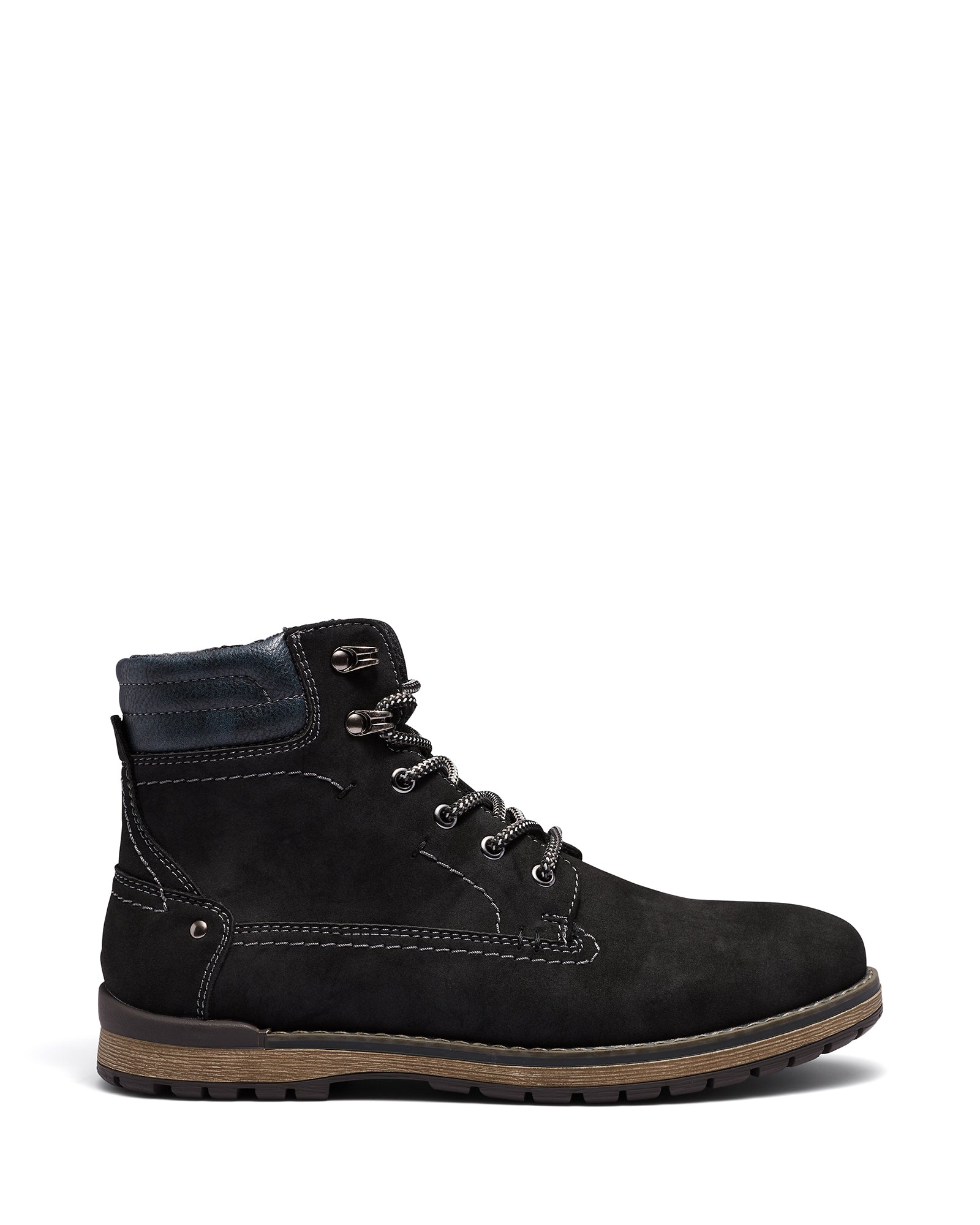 Uncut Shoes Thatcher Black | Men's Boot | Combat Boot | Lace Up