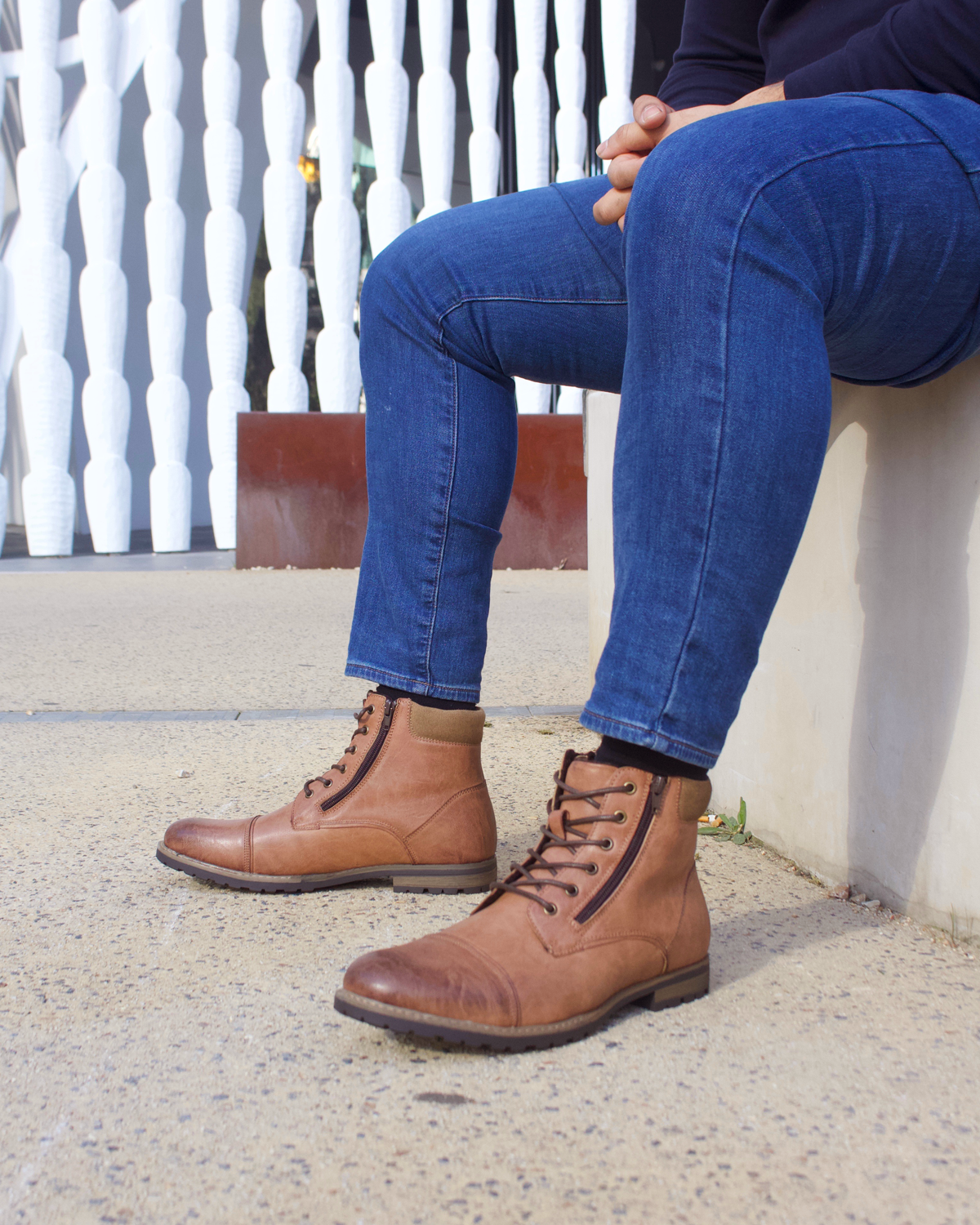 Uncut Shoes Vail Tan | Men's Boot | Combat Boot | Lace Up